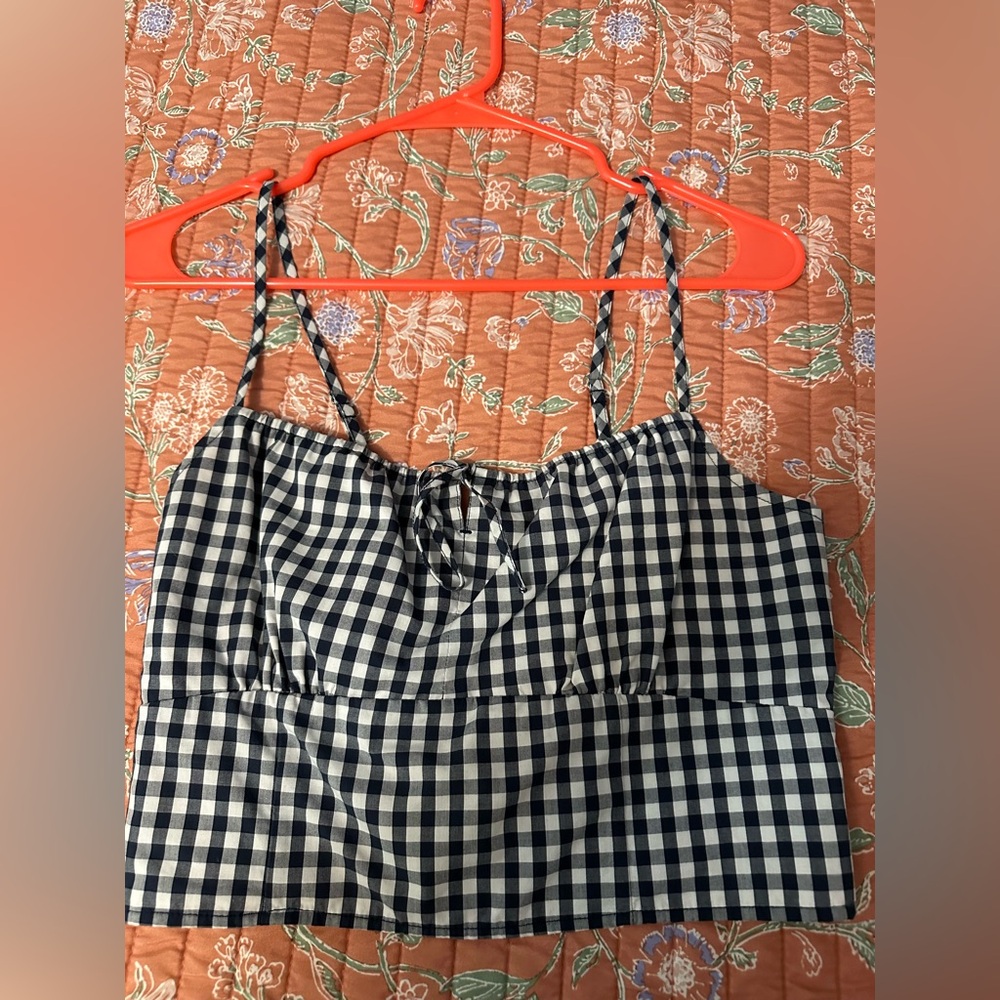 Abercrombie Gingham Cropped Top